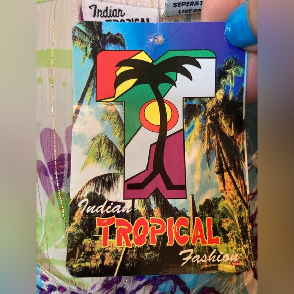 NWT Sheer Bathing Suit Coverup Beach Pool Coverup L/XL GORGEOUS 100% rayon - Picture 4 of 12